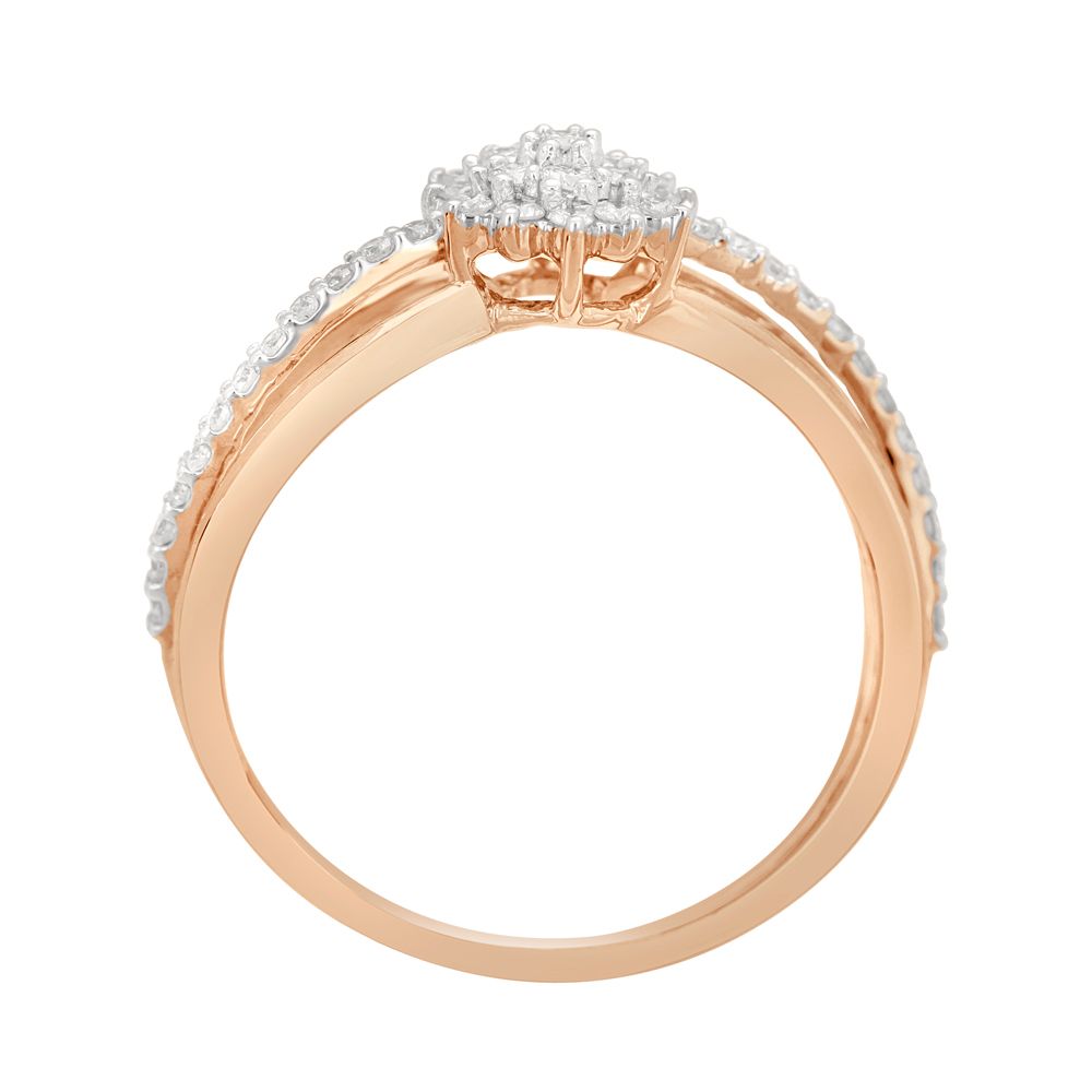 Curved Diamond Finger Ring-Rings-ORG21001