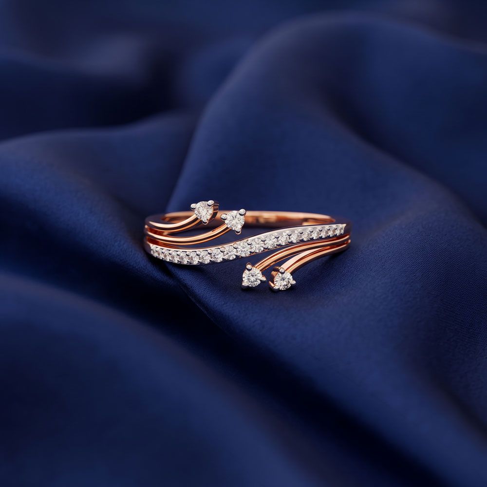 Stunning 14KT Rose Gold Ring-Rings-ORG21007