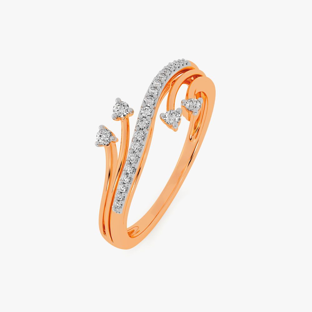 Stunning 14KT Rose Gold Ring-Rings-ORG21007