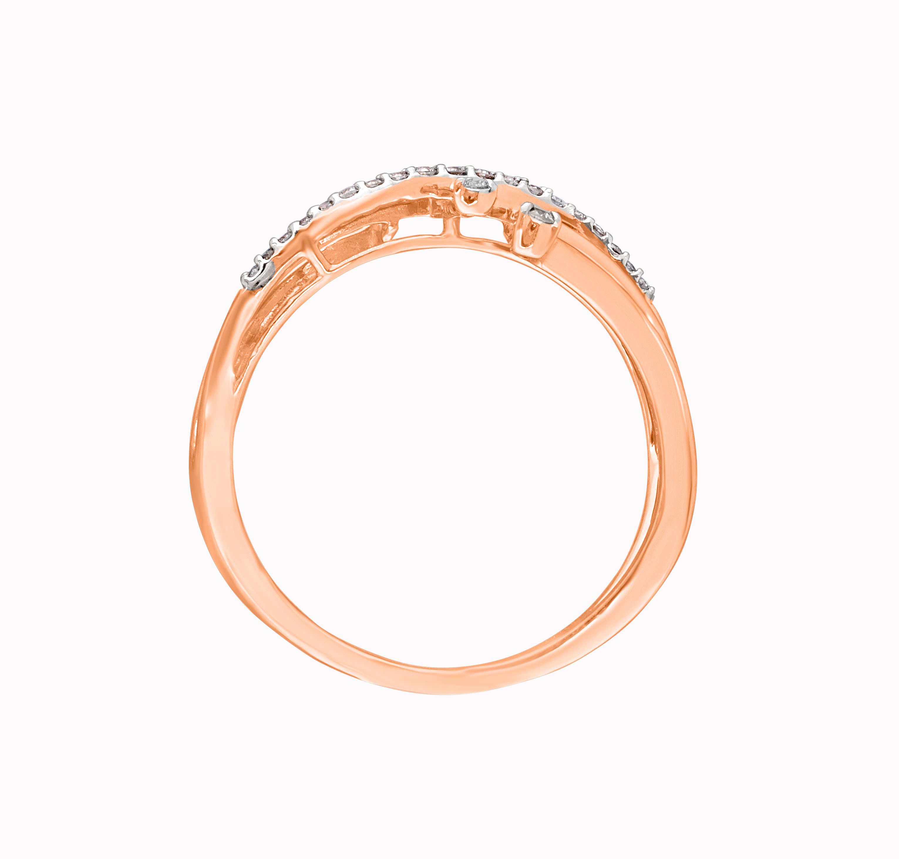Stunning 14KT Rose Gold Ring-Rings-ORG21007
