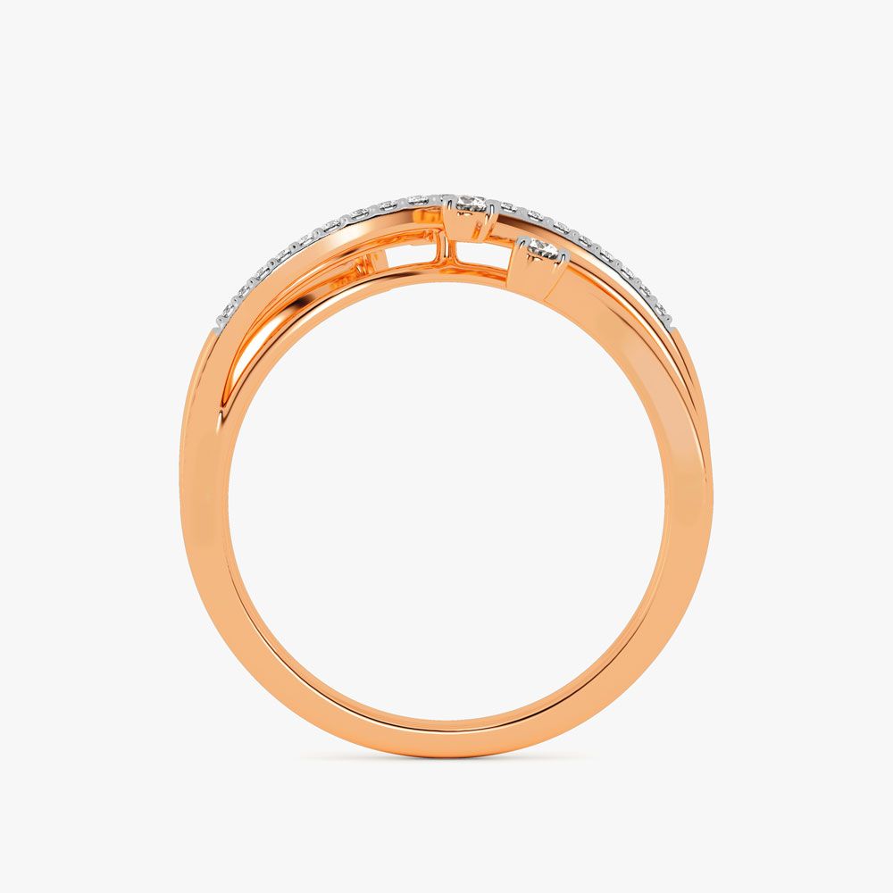 Stunning 14KT Rose Gold Ring-Rings-ORG21007