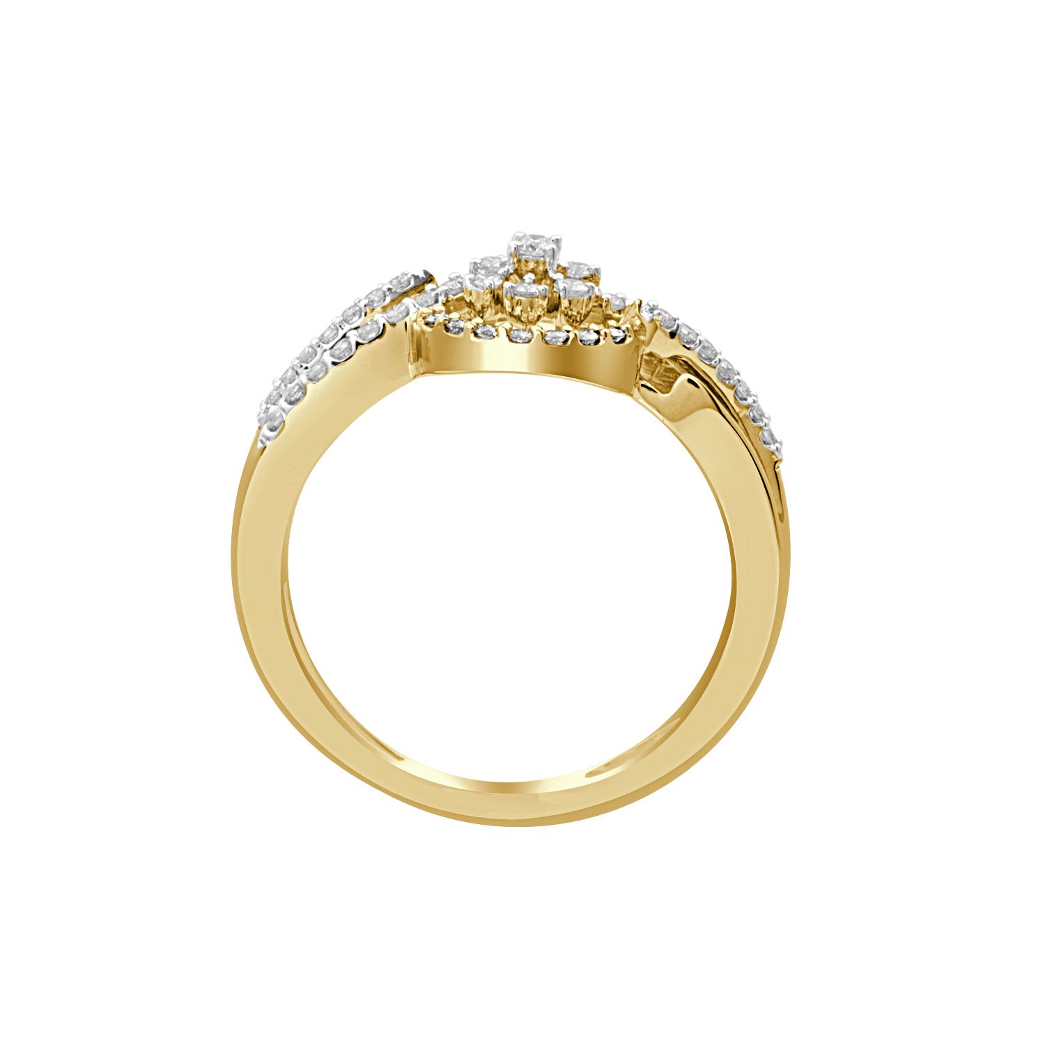 Glamorous 14KT Yellow Gold Ring-Rings-ORG21012