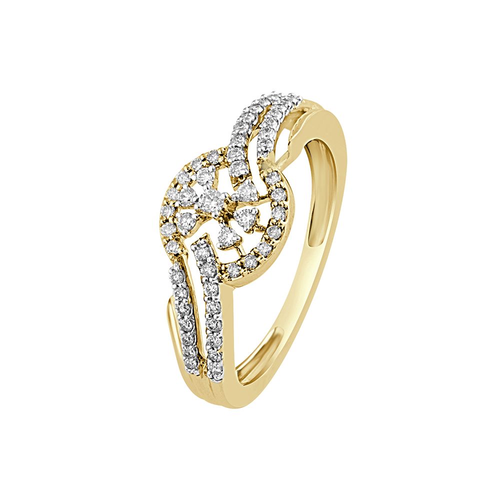 Glamorous 14KT Yellow Gold Ring-Rings-ORG21012