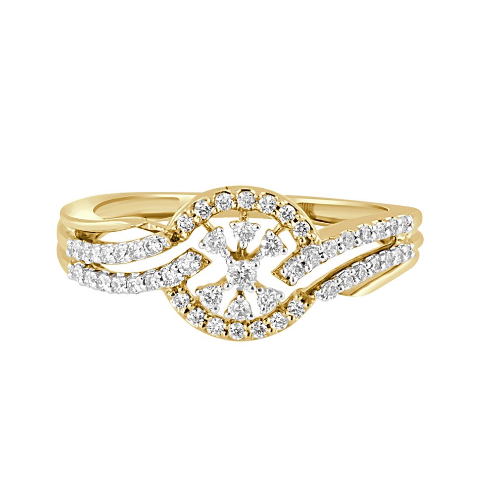 Glamorous 14KT Yellow Gold Ring-Rings-ORG21012