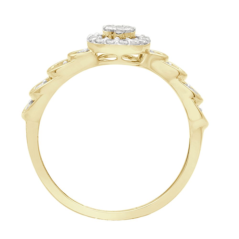 Circular Design Diamond Ring-Rings-ORG21013
