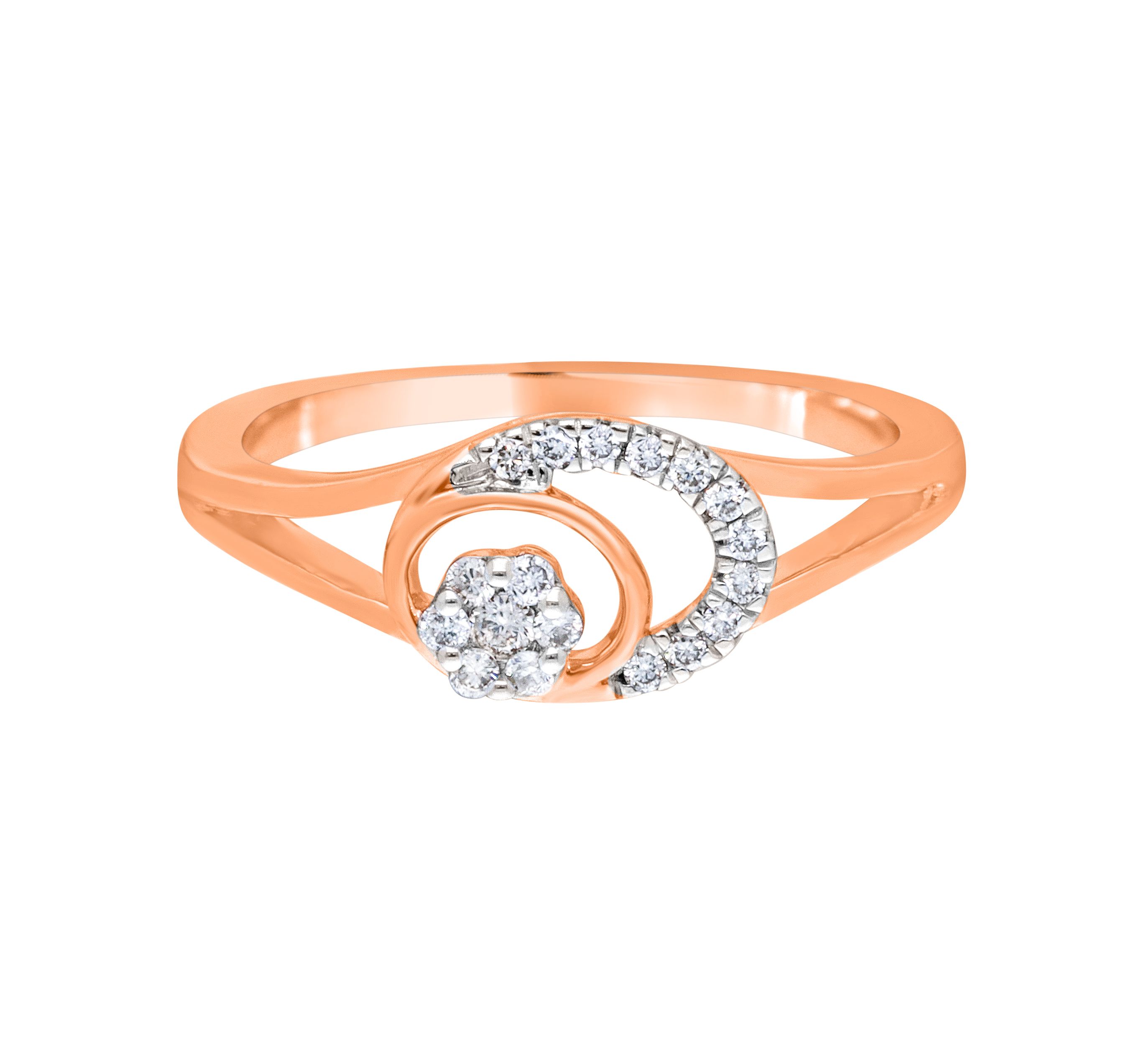 Floral Designer Diamond Ring-Rings-ORG21015