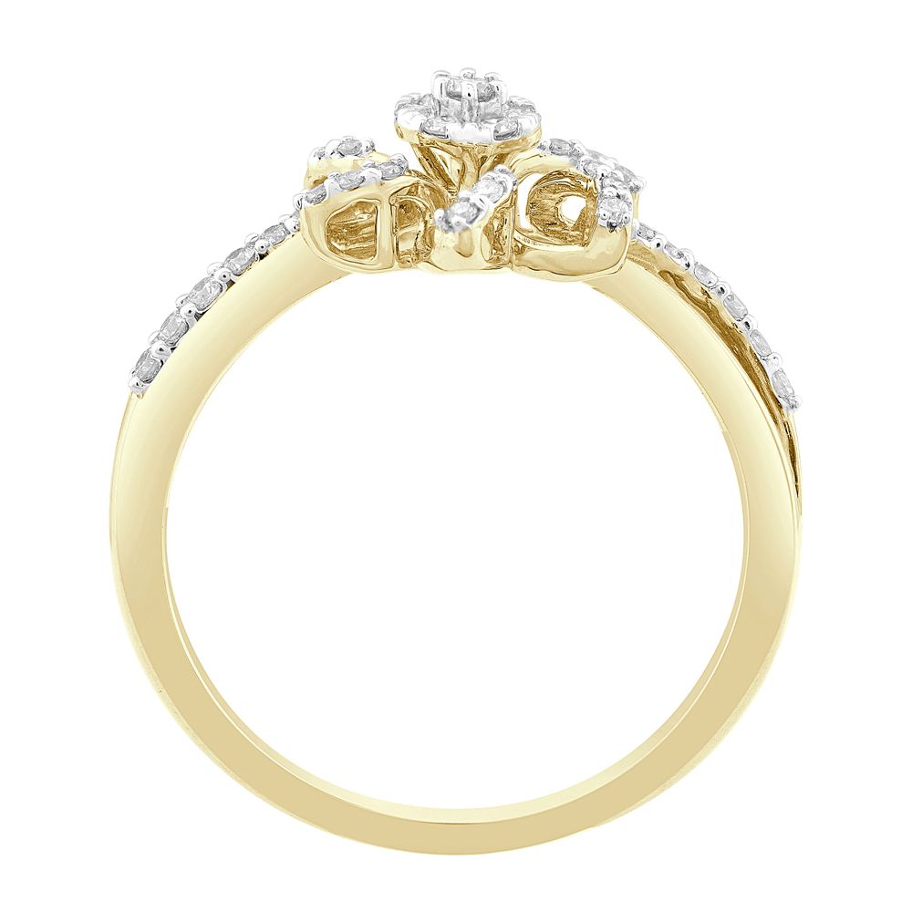 Ethereal Yellow Gold and Diamond Ring-Rings-ORG21020