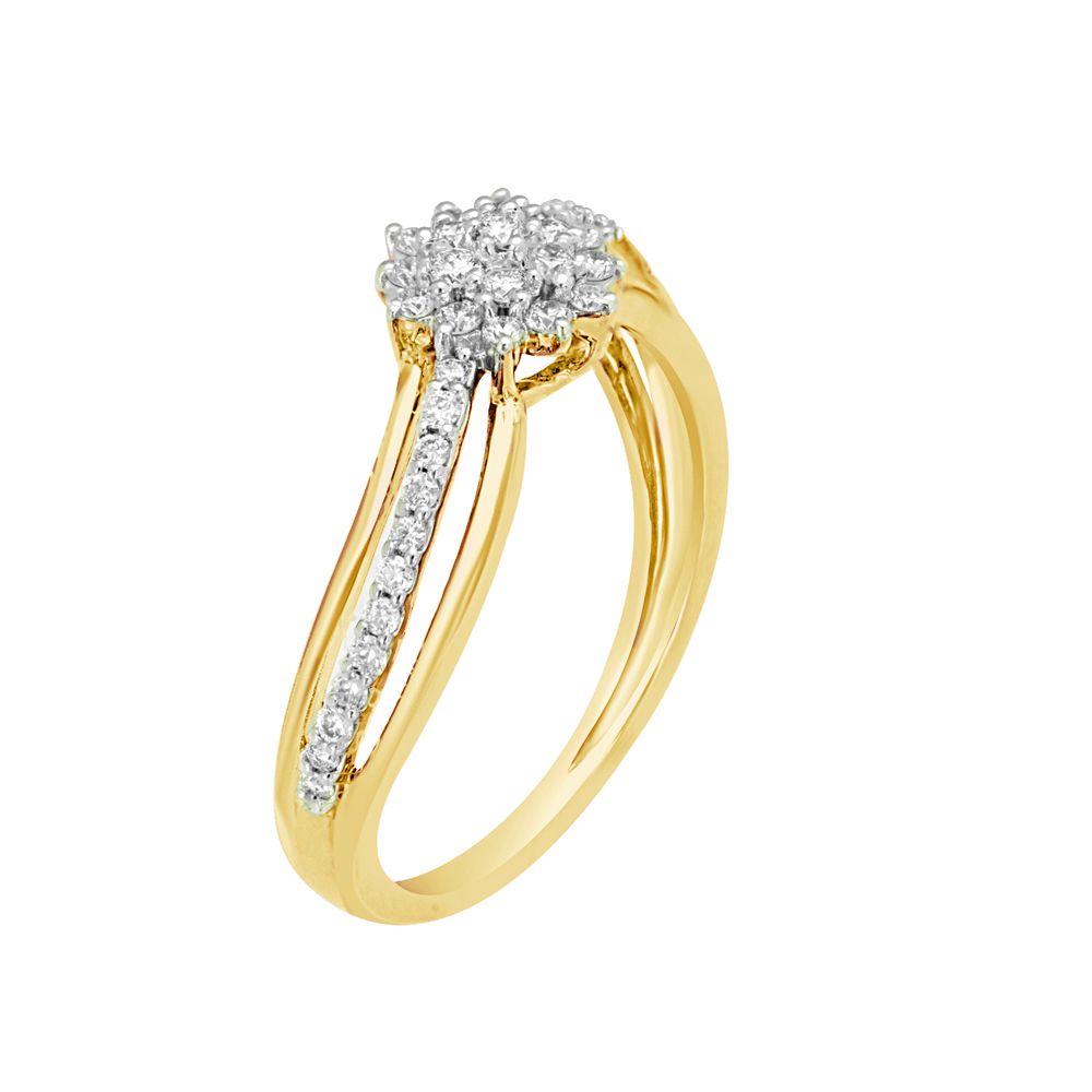 Round 18KT Yellow Gold Ring-Rings-ORG21021