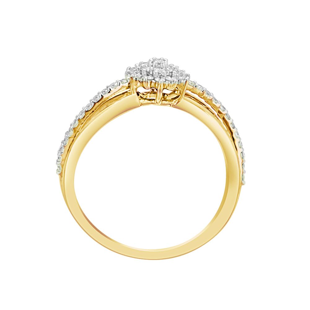 Round 18KT Yellow Gold Ring-Rings-ORG21021
