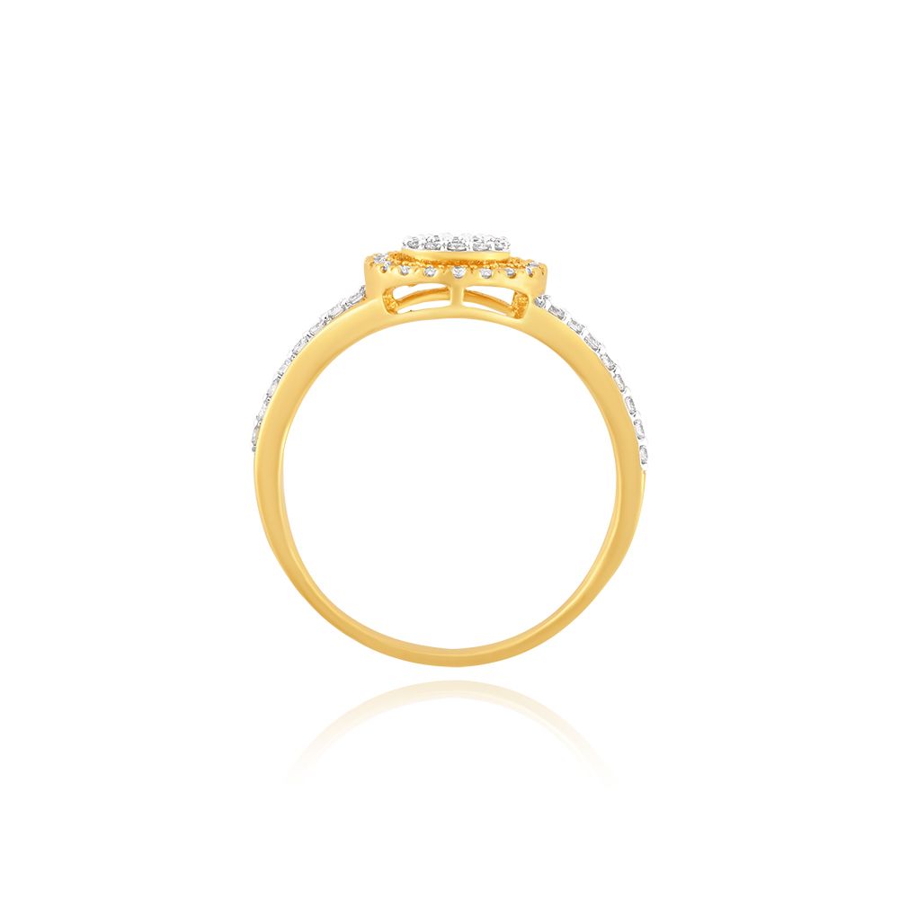 Round 18KT Yellow Gold Ring-Rings-ORG21021