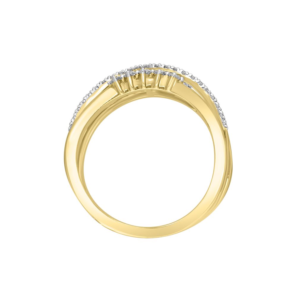 Circular Ring in 14KT Rose Gold -Rings-ORG21022-D400XFC