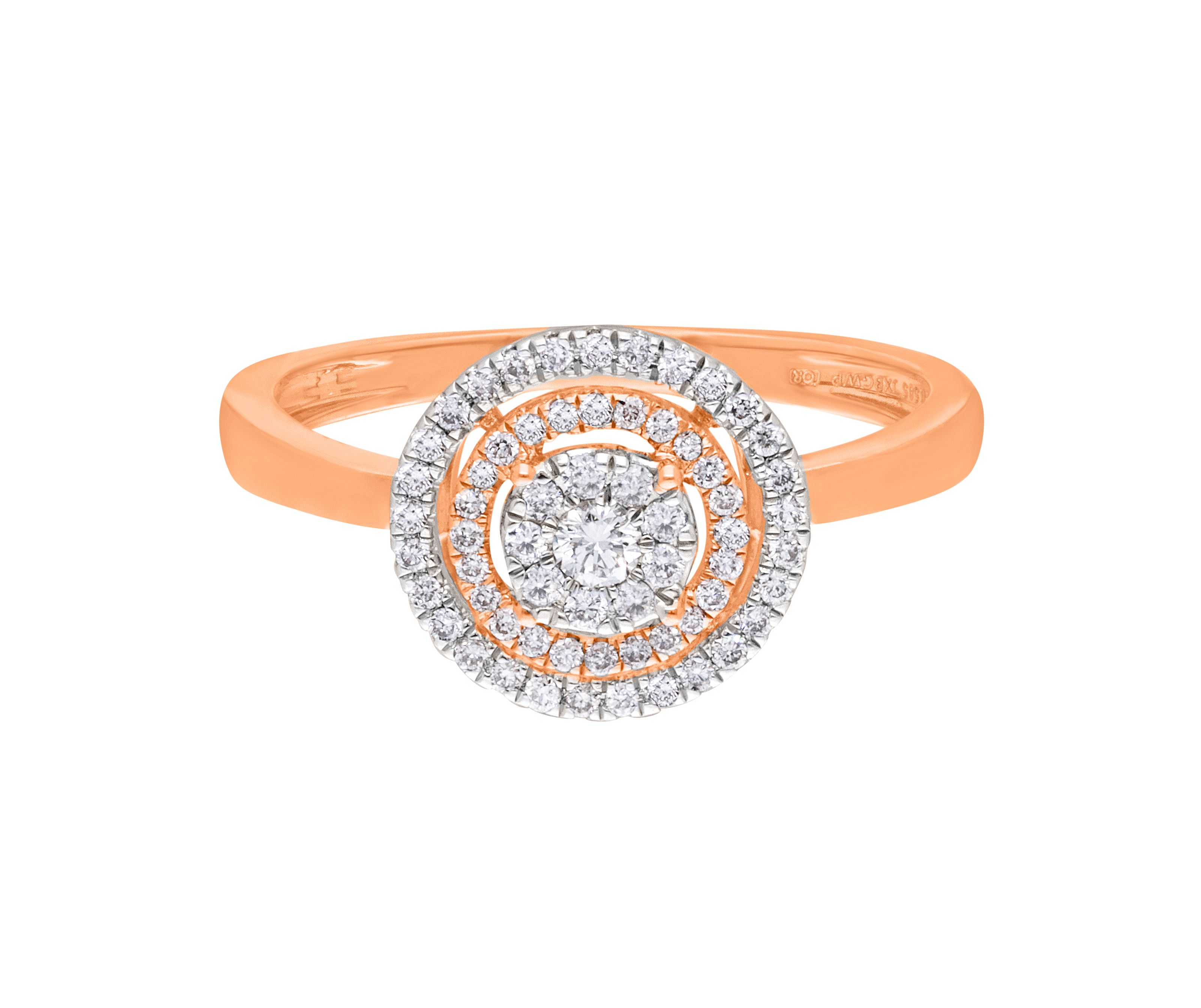 Diamond Studded Finger Ring-Rings-ORG21025