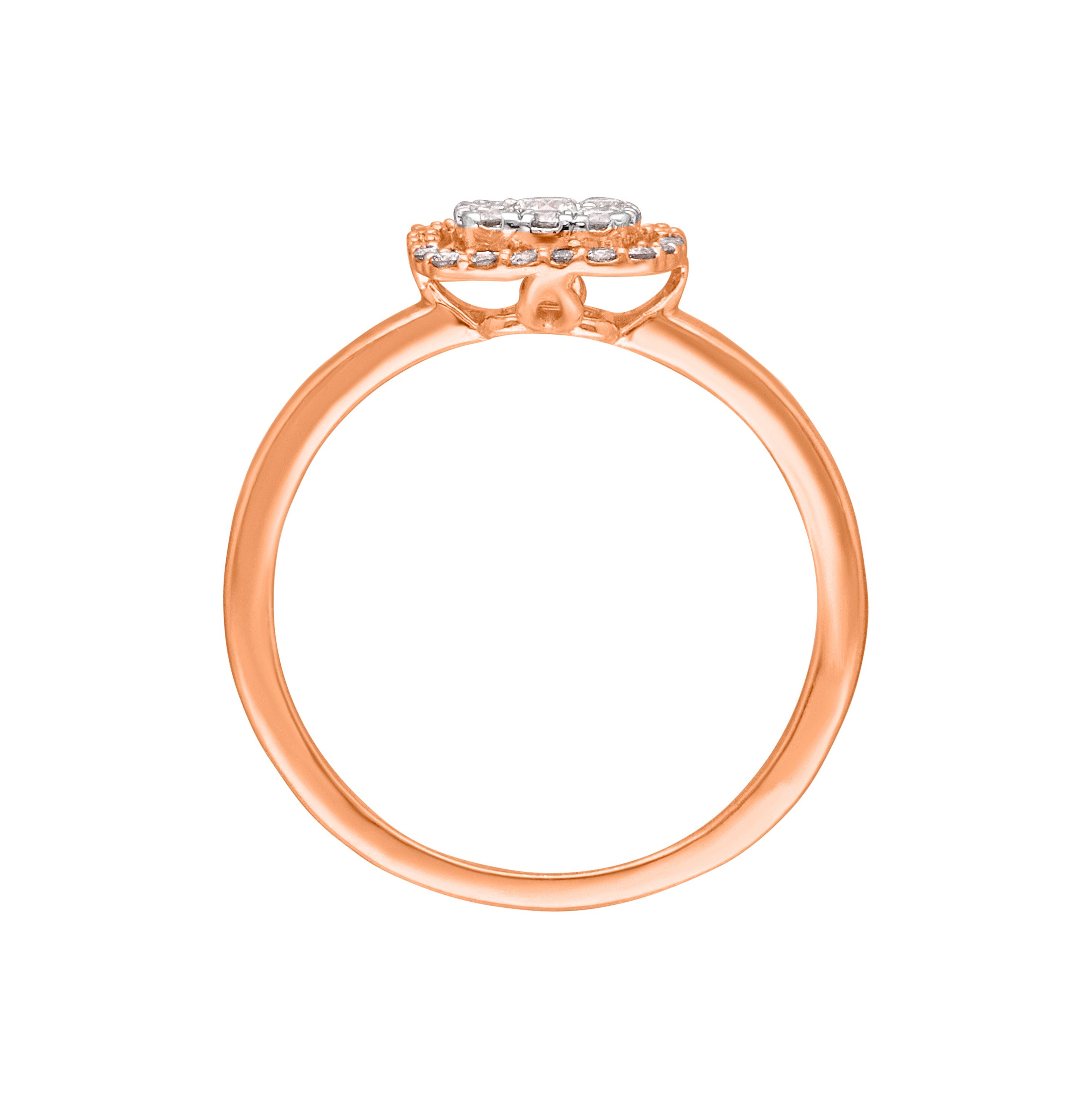 Radiant Ring in 14KT Rose Gold-Rings-ORG21026