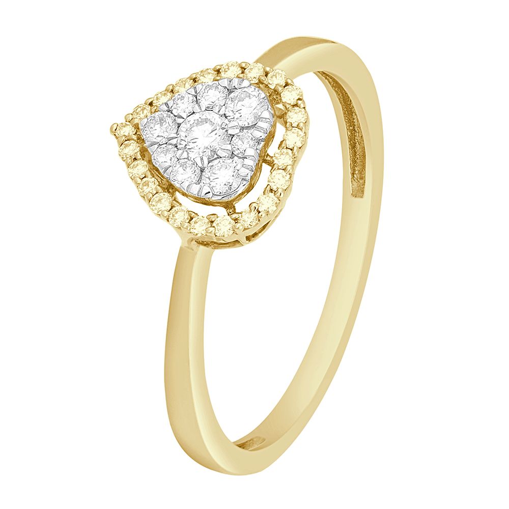 Beautiful Dewdrop Design Diamond Ring-Rings-ORG21027