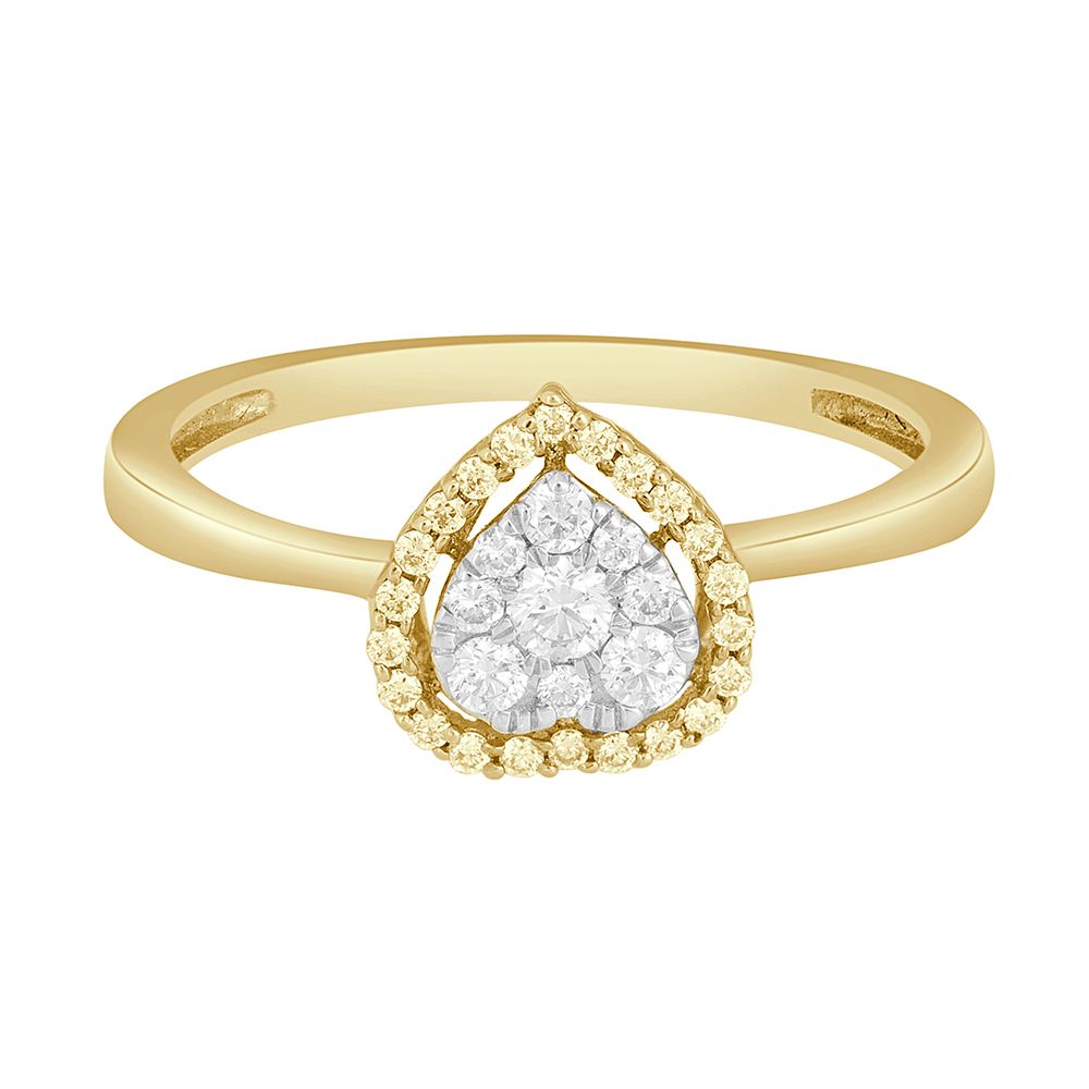 Beautiful Dewdrop Design Diamond Ring-Rings-ORG21027