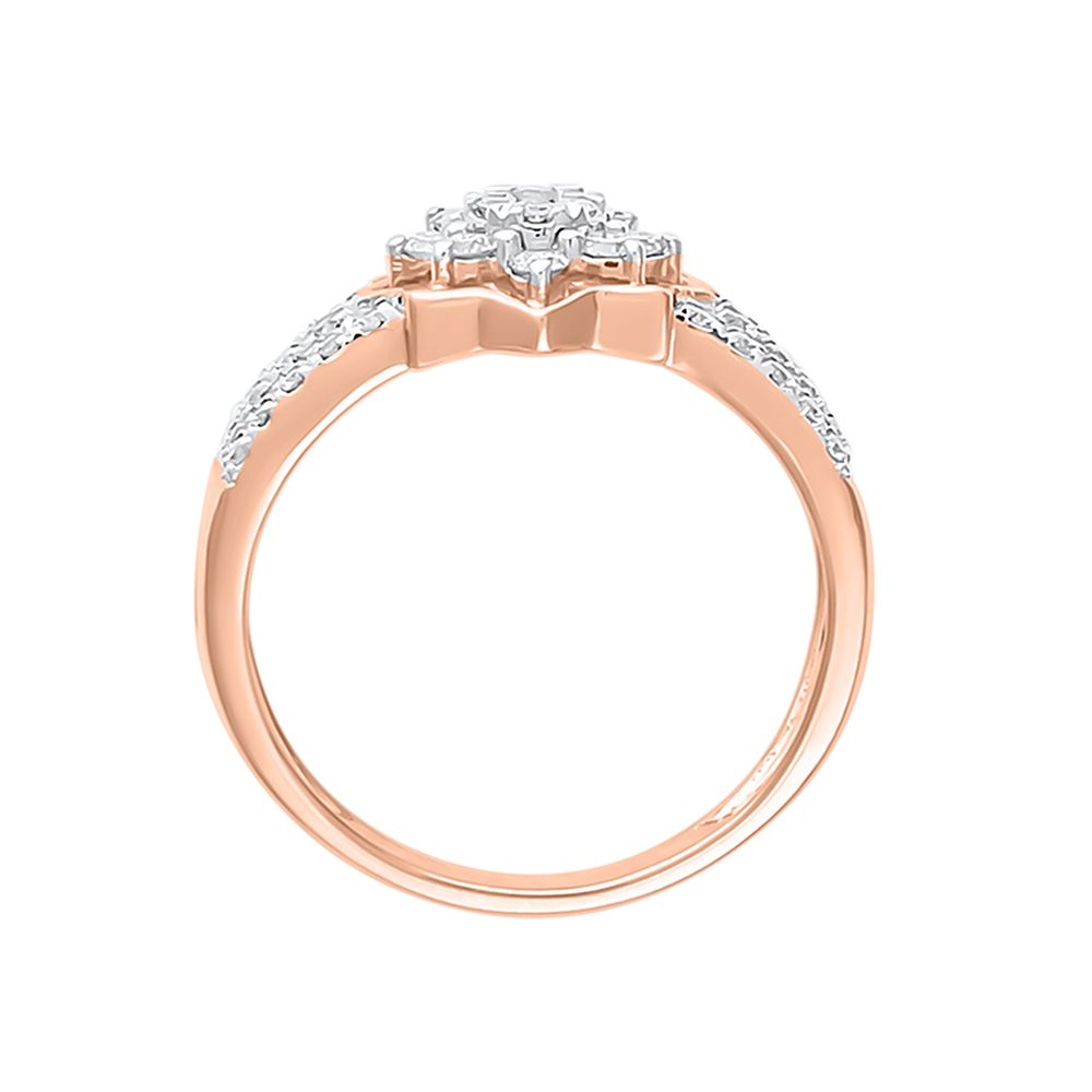 Timeless Gleam Rose Gold And Diamond Ring-Rings-ORG21030