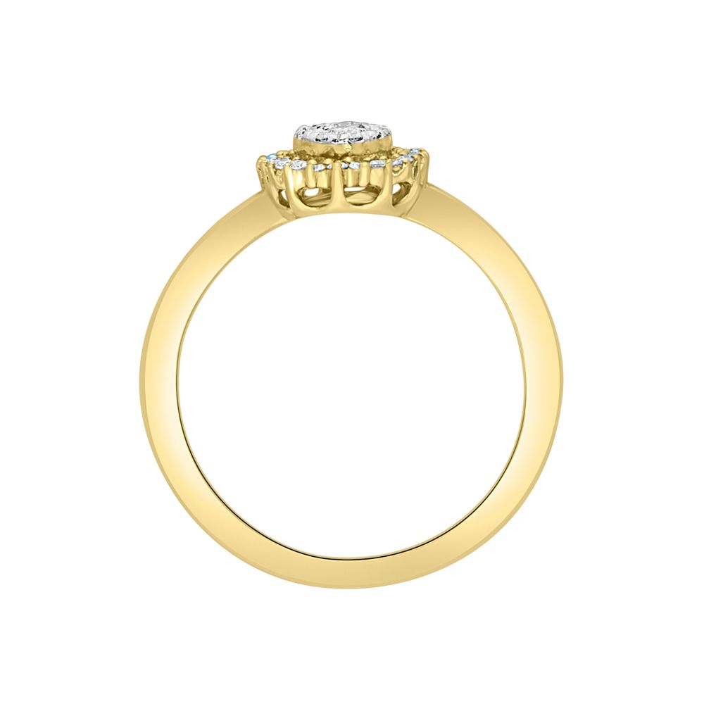 Delicate Diamond Clustered Ring-Rings-ORG21034