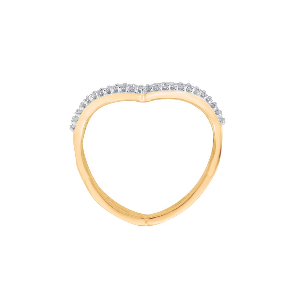 Dazzling Yellow Gold Finger Ring-Rings-ORG21049