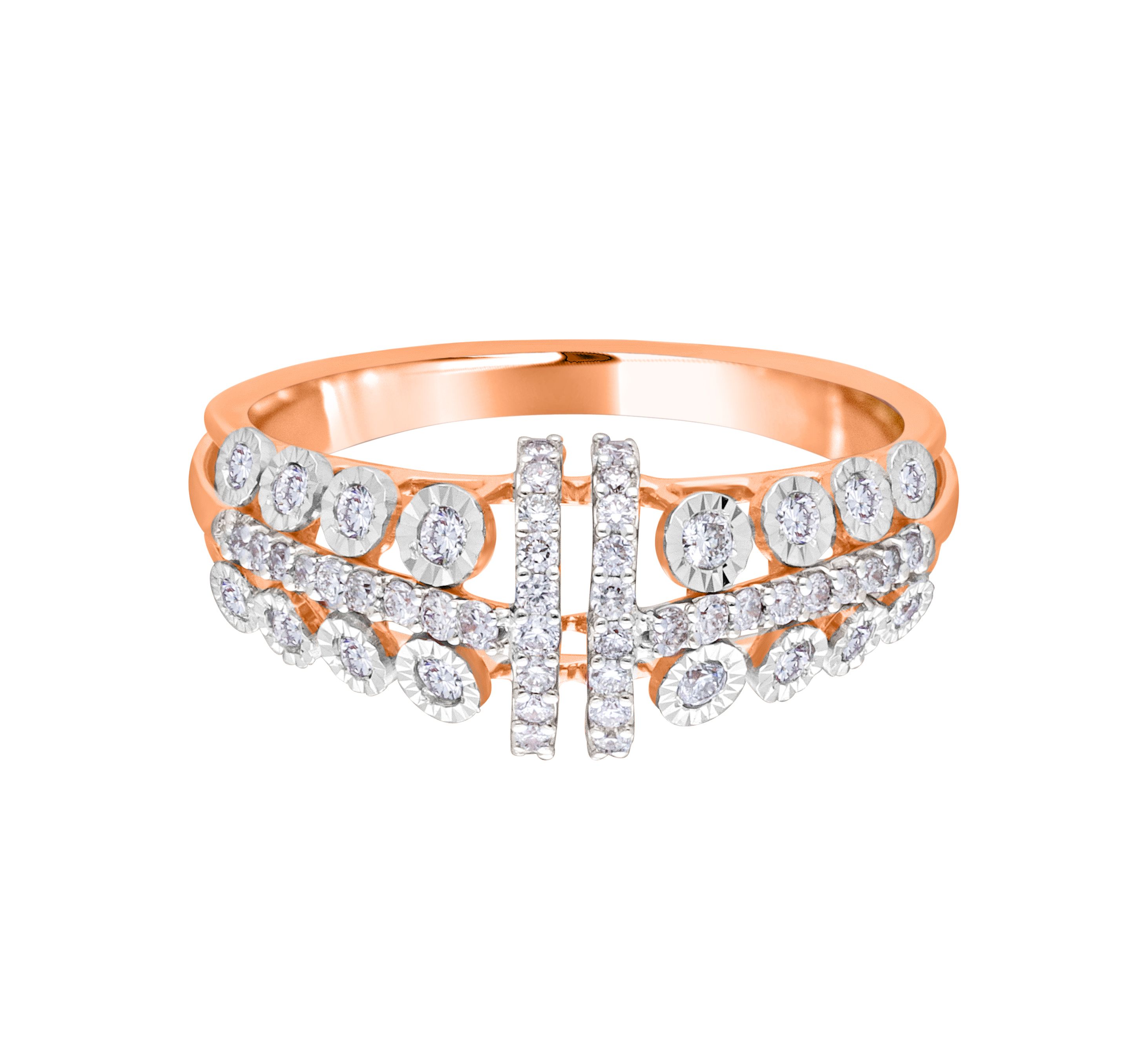 Exquisite 14KT Rose Gold Ring-Rings-ORG22001-D400XFC
