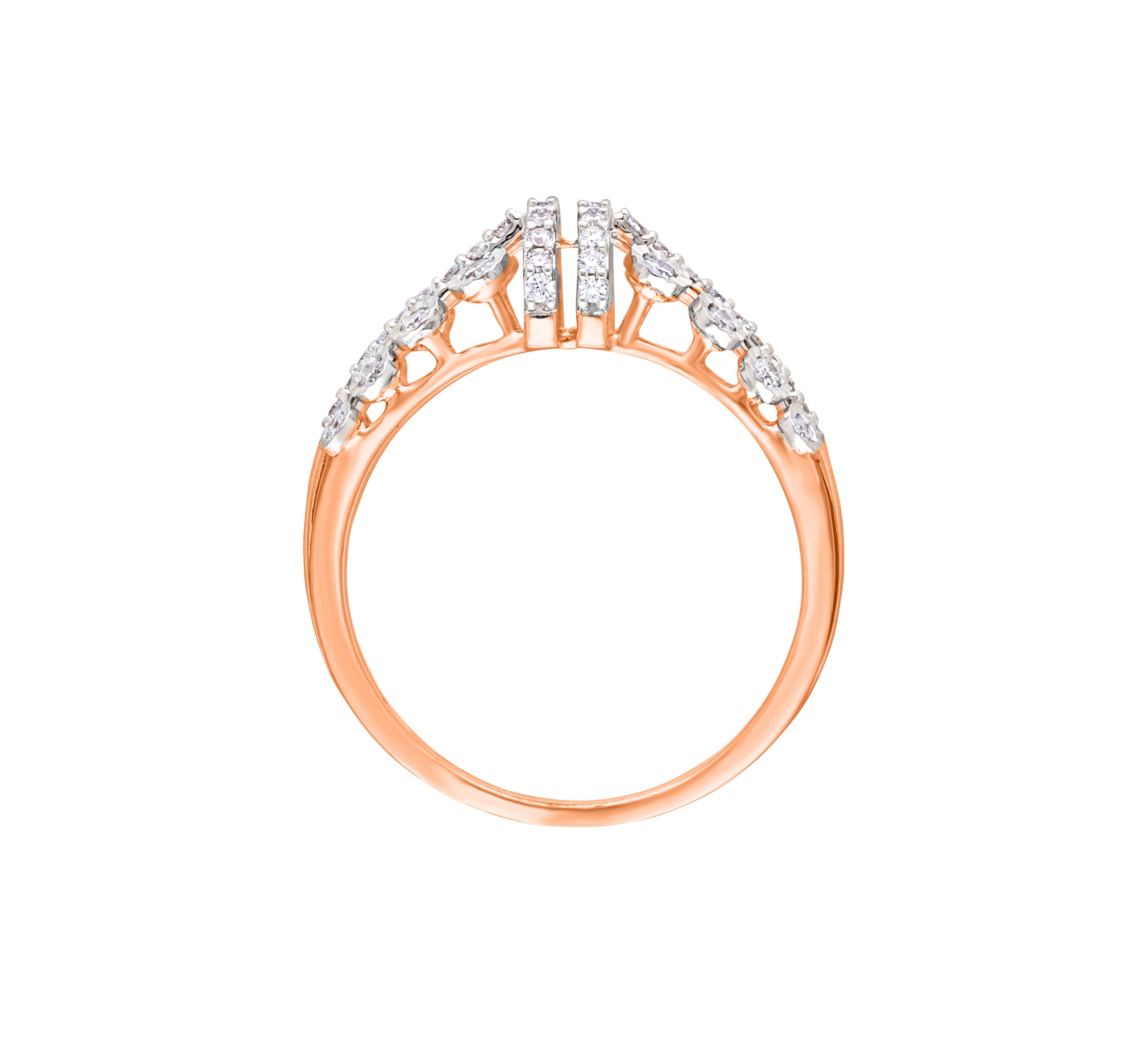 Exquisite 14KT Rose Gold Ring-Rings-ORG22001-D400XFC