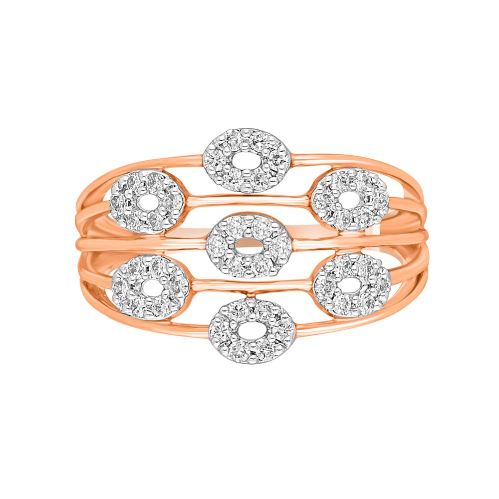 14KT Rose Gold and Diamond Ring-Rings-ORG22011
