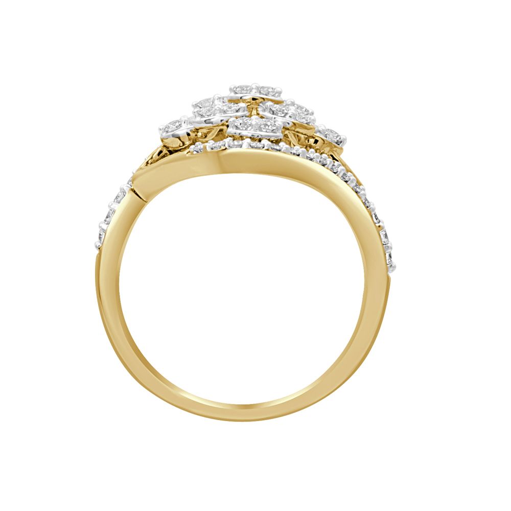 Dainty 14KT Yellow Gold Finger Ring-Rings-ORG22015