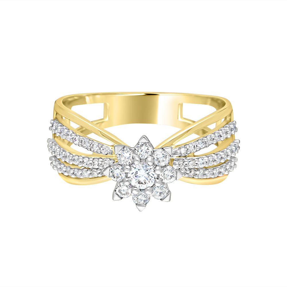 Breathtaking Diamond Ring In Rose Gold-Rings-ORG22024