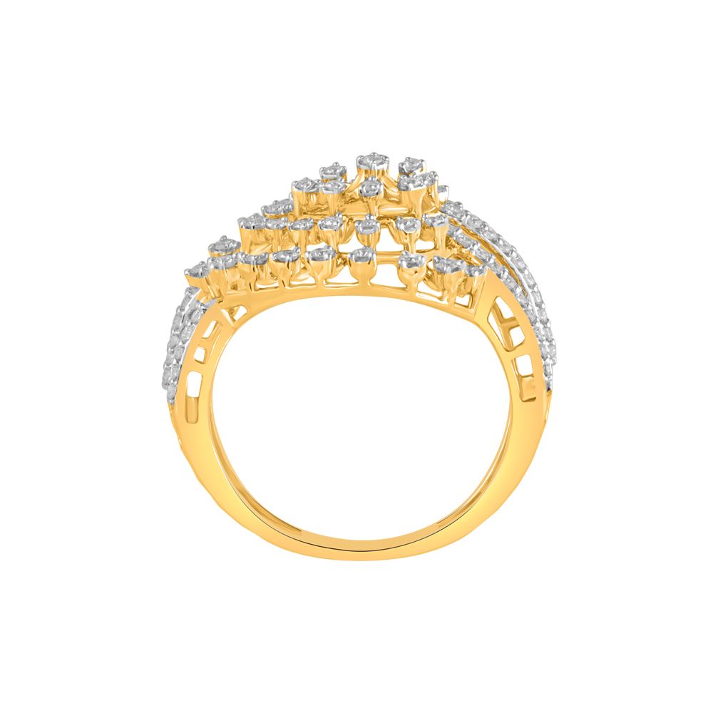 Sunrays Design Diamond Ring-Rings-ORG22034