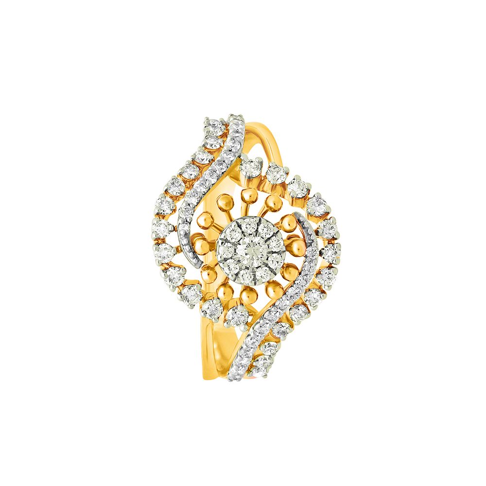 Gleaming 14KT Yellow Gold Finger Ring-Rings-ORG22051