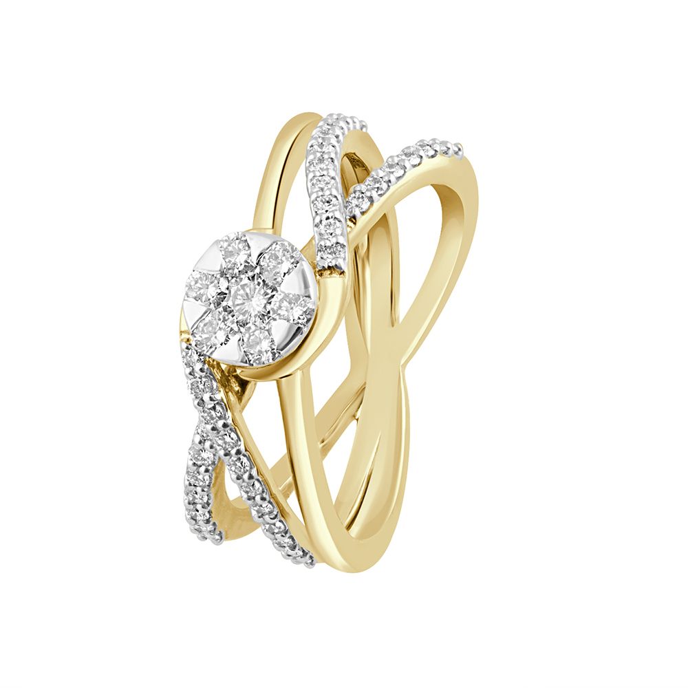 Constellation Ring in 18KT Yellow Gold-Rings-ORG22054