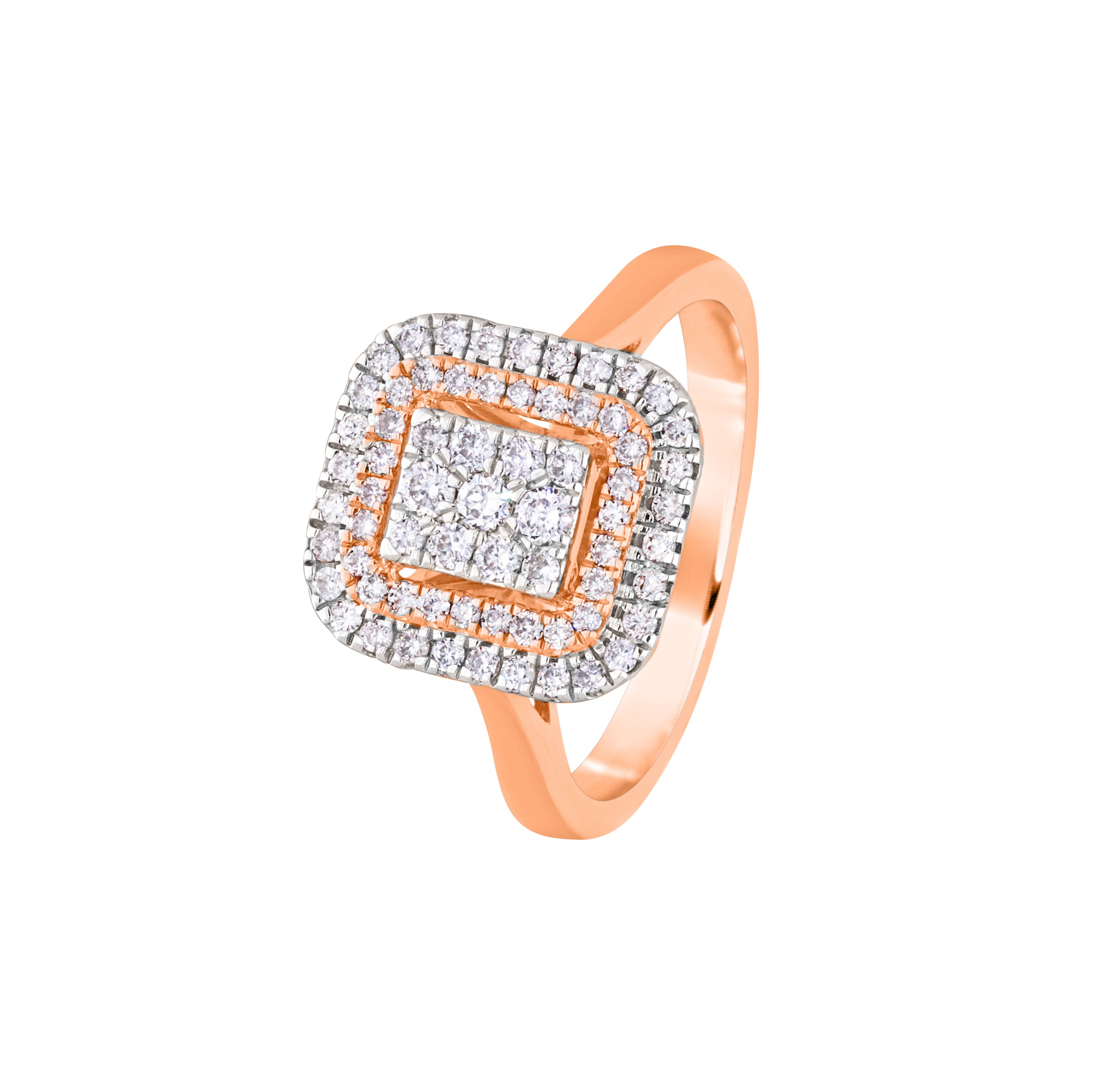 Brilliant Ring in 14KT Rose Gold-Rings-ORG22055