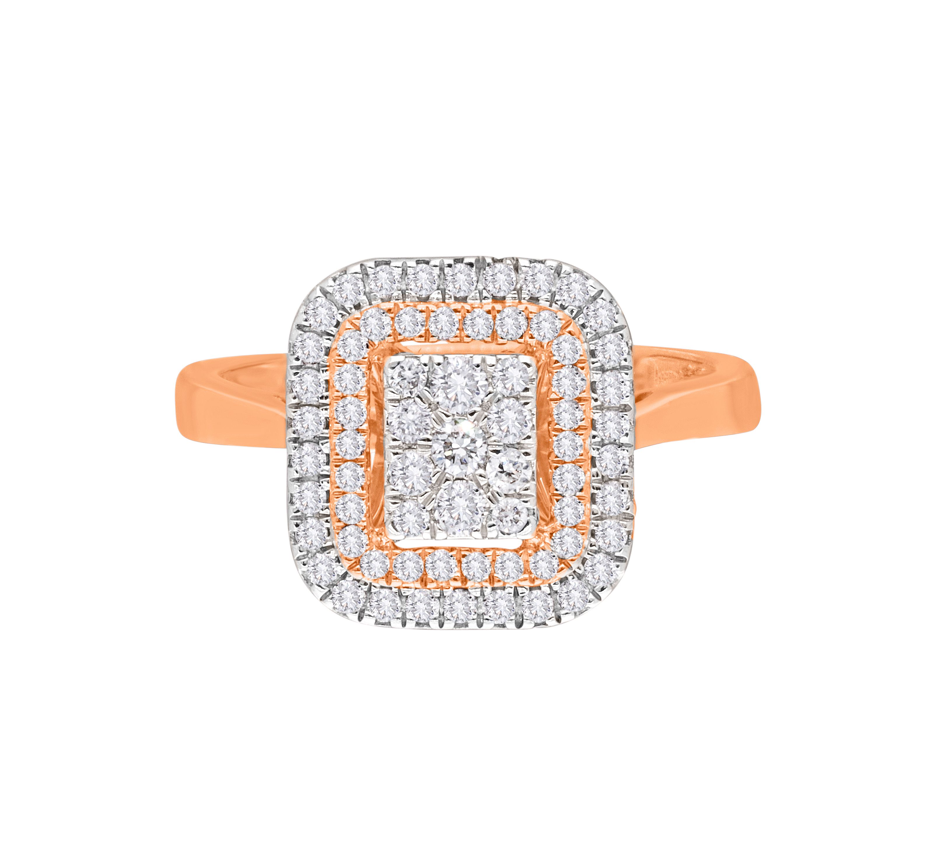 Brilliant Ring in 14KT Rose Gold-Rings-ORG22055
