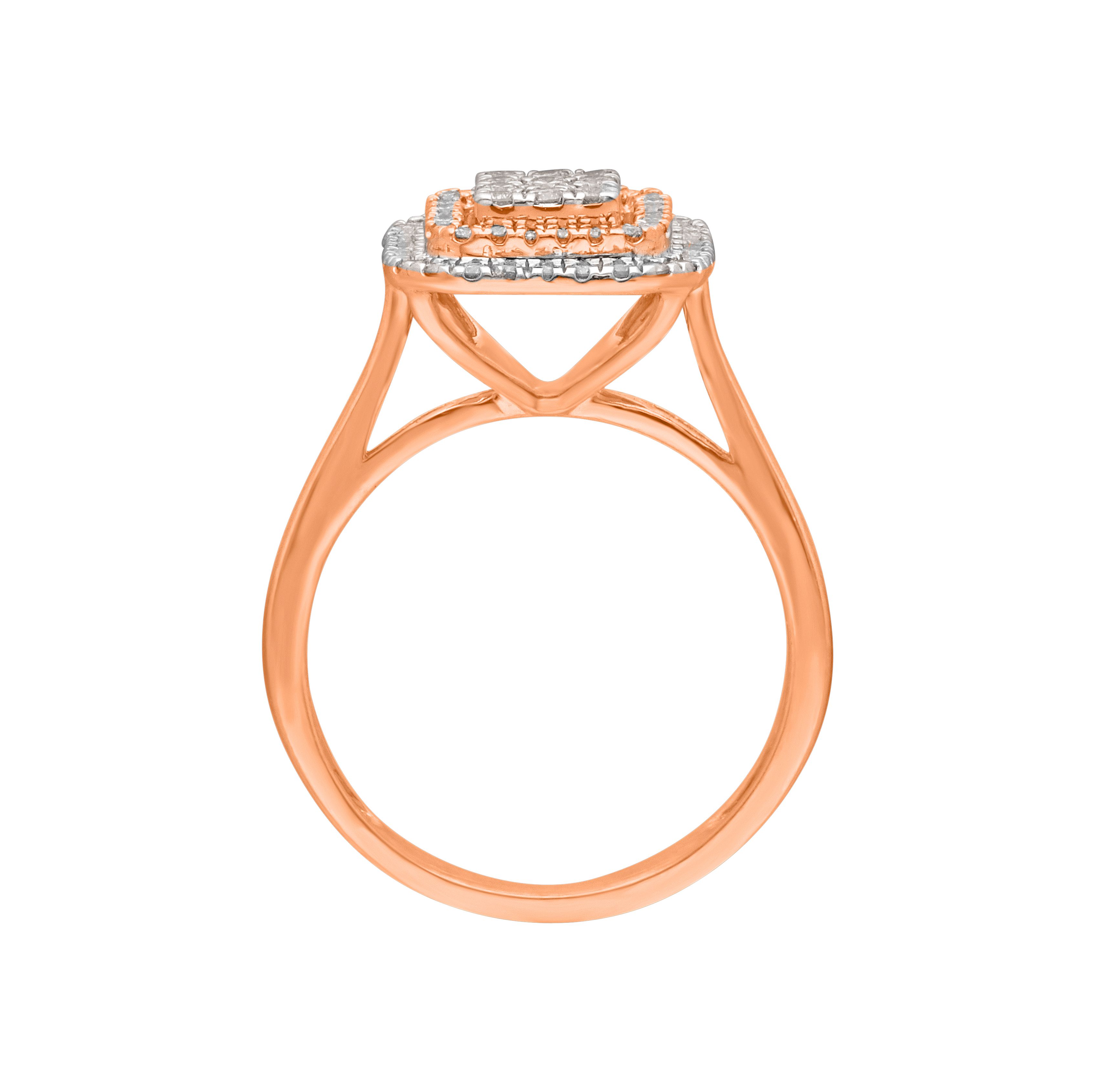 Brilliant Ring in 14KT Rose Gold-Rings-ORG22055