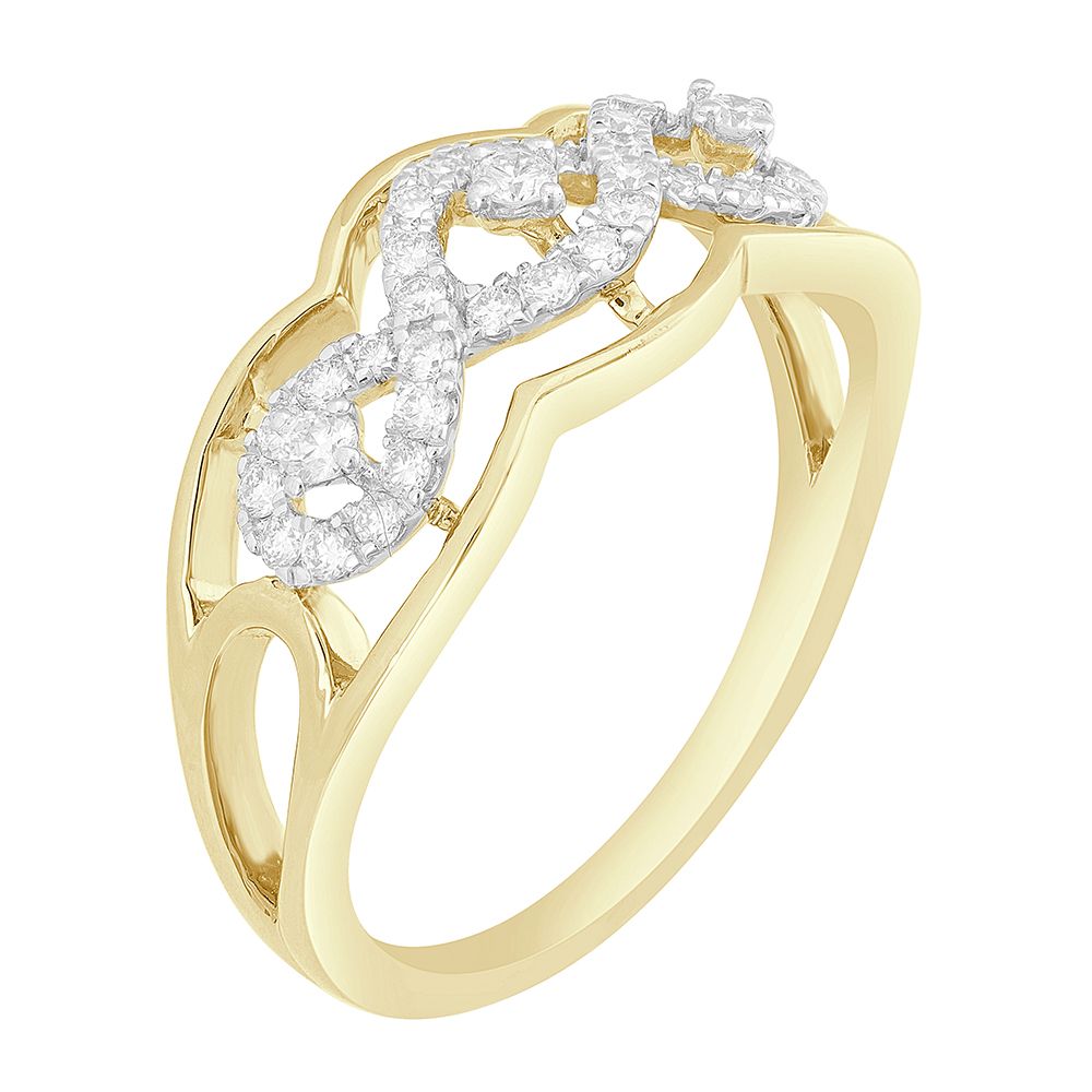 Curved Design Diamond Ring-Rings-ORG22067-D300XHB
