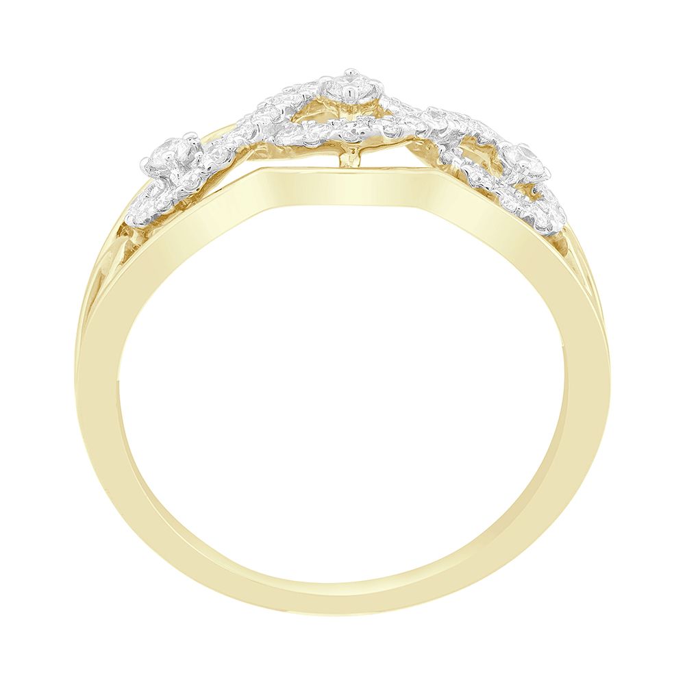 Curved Design Diamond Ring-Rings-ORG22067-D300XHB