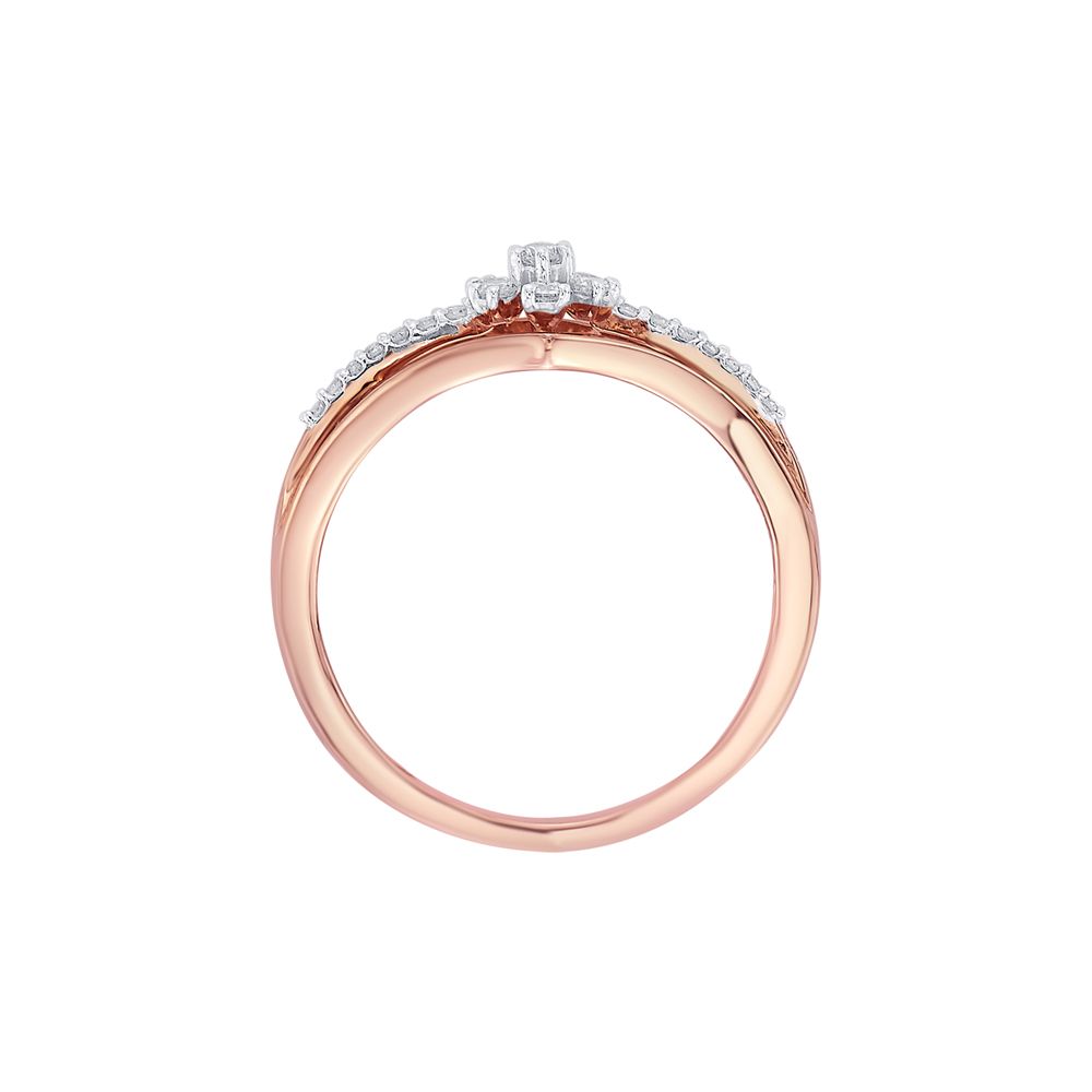 Exquisite Rose Gold and Diamond Finger Ring-Rings-ORG22087
