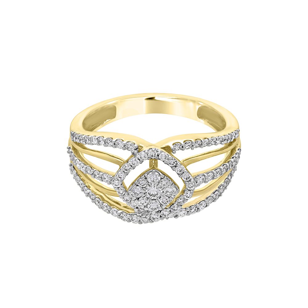 Stunning Yellow Gold and Diamond Ring-Rings-ORG22092
