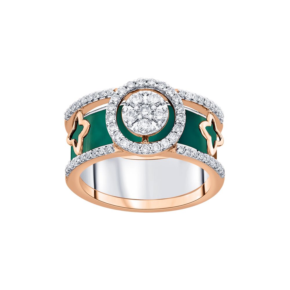 14KT Rose Gold Desired Finger Ring-Rings-ORG22101