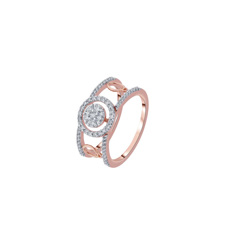 Elaborate Desired Diamond Finger Ring-Rings-ORG22103