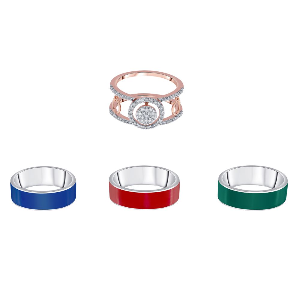 Elaborate Desired Diamond Finger Ring-Rings-ORG22103