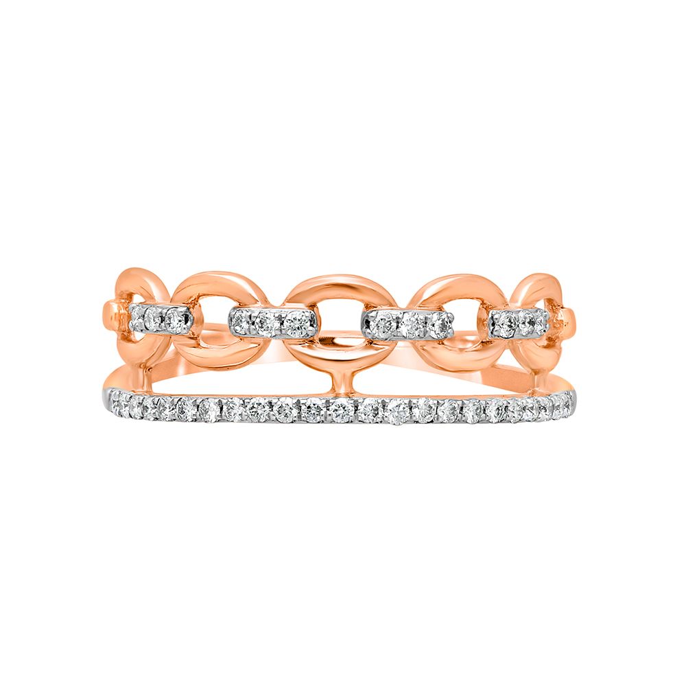 Delicate Finger Ring in Rose Gold-Rings-ORG22124-D400XDB