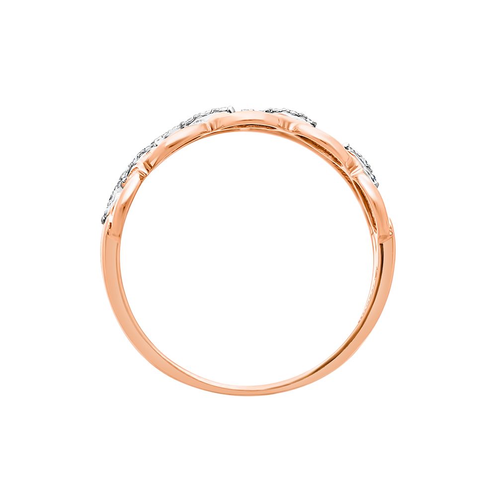 Delicate Finger Ring in Rose Gold-Rings-ORG22124-D400XDB