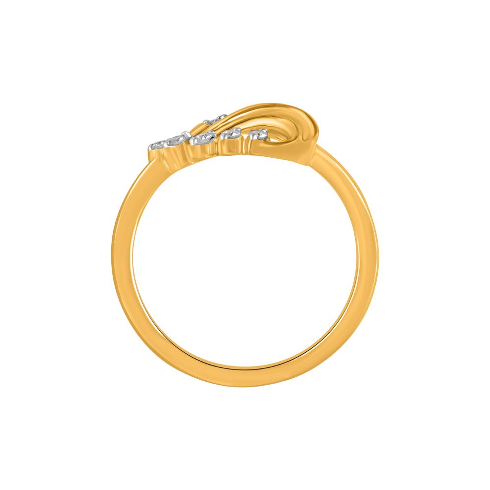Captivating 18KT Rose Gold Finger Ring-Rings-ORG22131