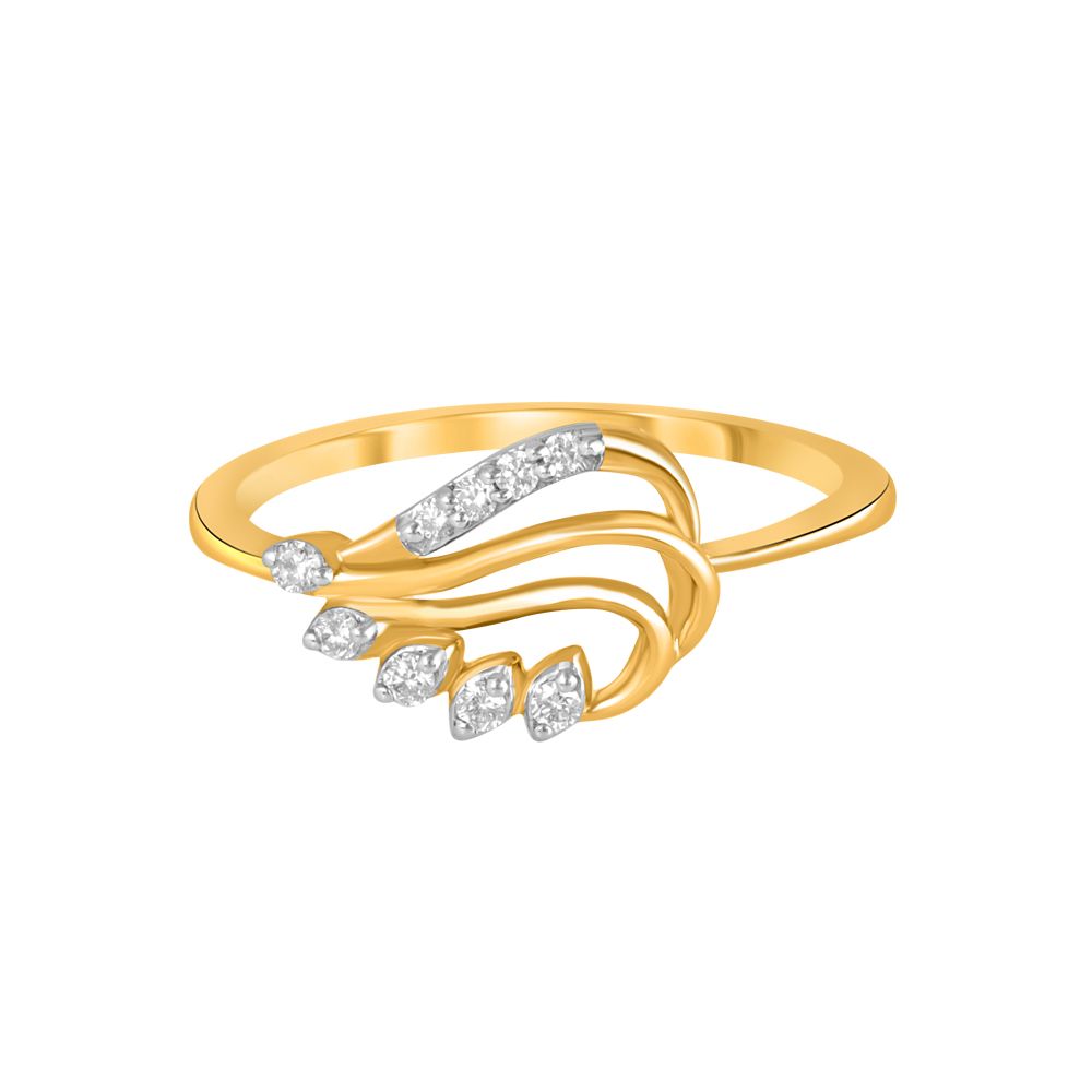 Captivating 18KT Rose Gold Finger Ring-Rings-ORG22131