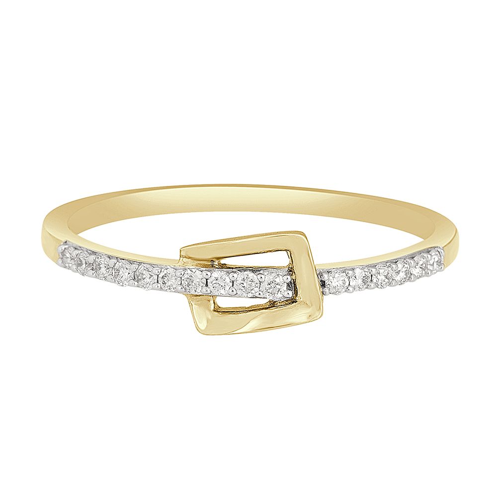 Buckle Design Diamond Ring-Rings-ORG22134-D300XDB