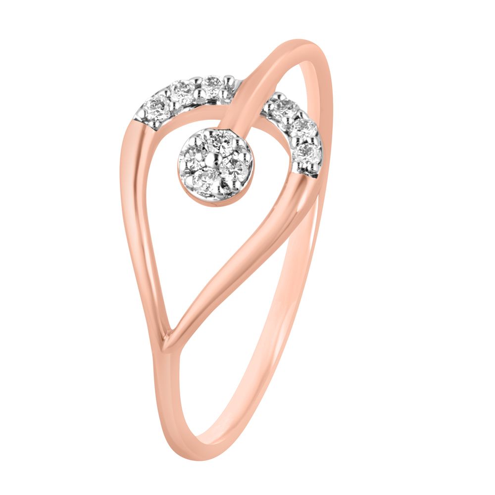 Stunning 14KT Rose Gold Diamond Ring-Rings-ORG22140