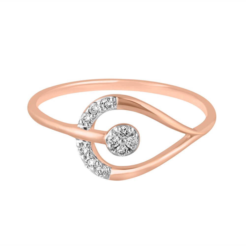 Stunning 14KT Rose Gold Diamond Ring-Rings-ORG22140