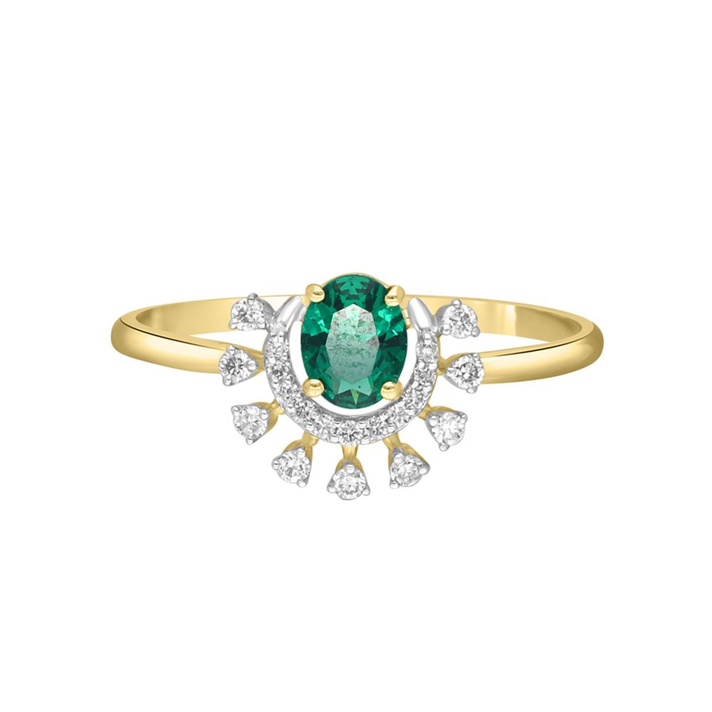 Brilliant Gemstone Studded Finger Ring-Rings-ORG22146-D911RFC