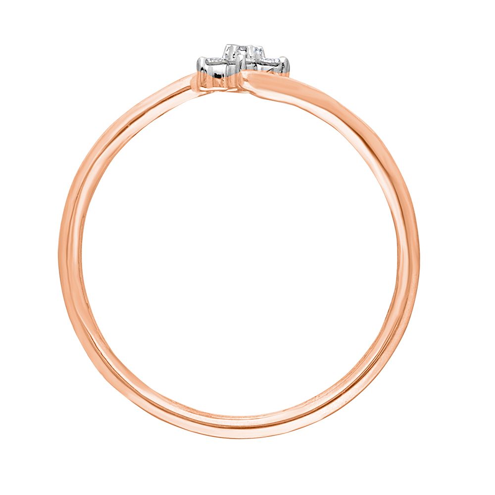 Floral Diamond 14KT Rose Gold Ring-Rings-ORG22152