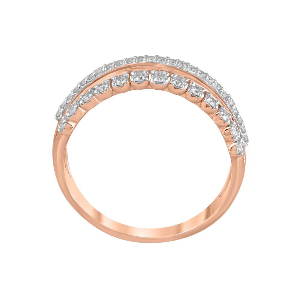 Alluring 14KT Rose Gold Finger Ring-Rings-ORG22172-D400XHC